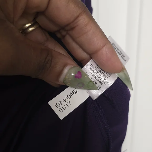 Express Blouse Cold Shoulder Purple S - Picture 4 of 4